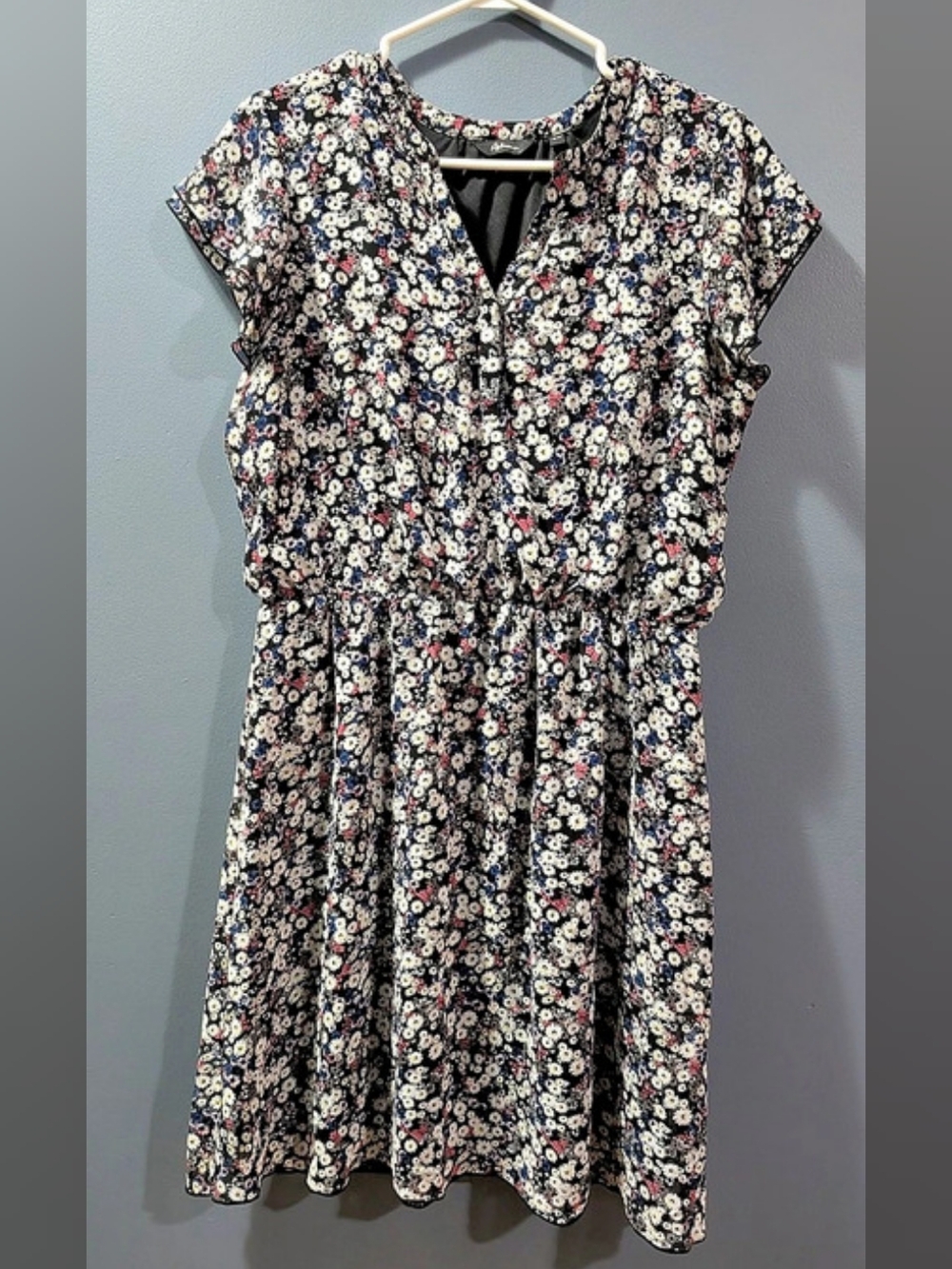 Reitmans Floral Mini Dress Ladies Medium Lightweight *P13